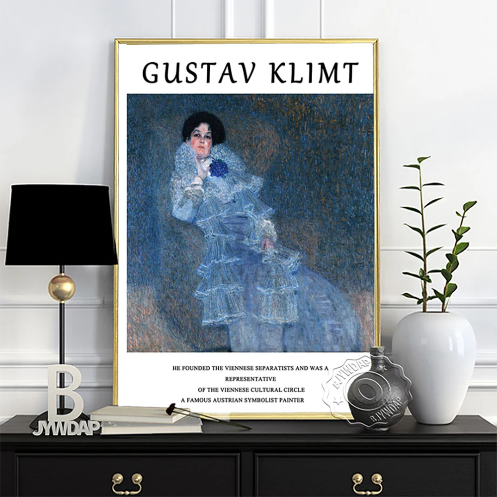 Gustava Klimta Muzeja Izstāde Plakātu, Klimta Pirmslaulību Kanvas Glezna, Gustavs, Līgava, Wall Art, Vintage Abstraktās Mākslas Izdrukas