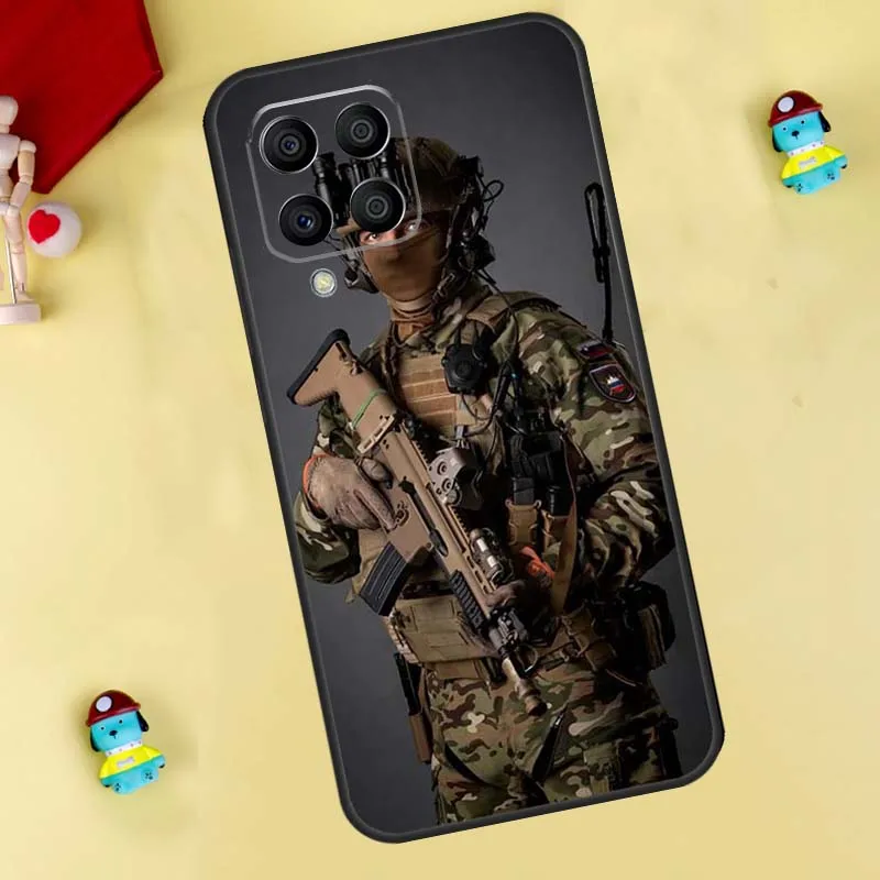 Mūsdienu Armijas karavīrs, Case For Samsung Galaxy M32 M52 M12 M13 M23 M33 M53 M20 M21 M31 M51 M14 M34 M54 M30s Vāciņu