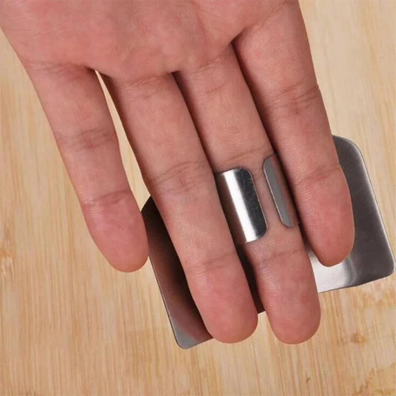 Virtuves Pirkstu Aizsargs Pirkstu Puses Anti Samazināt Aizsargs Nazis No Nerūsējoša Tērauda Aizsardzības Līdzeklis Virtuves Sīkrīkus Pirkstu Uzmava