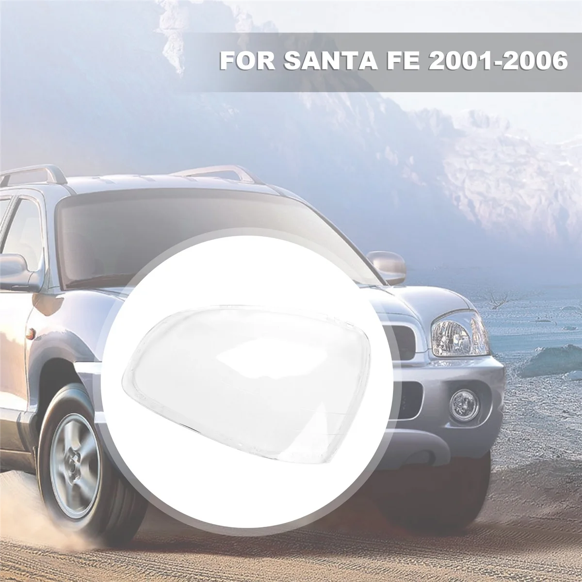 Kreisajā Pusē Hyundai Santa Fe 2001 02 03 04 05 2006 Automašīnas Priekšējo Objektīva Vāciņu Abažūrs Priekšā Auto Gaismas Shell