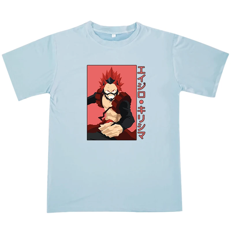 Anime Unisex Vasaras T krekls Ielu Modes Krekli Hipster Apaļu Kakla Īsām Piedurknēm Mans Varonis Augstskolu Elpojošs Mīksts t-veida Topi