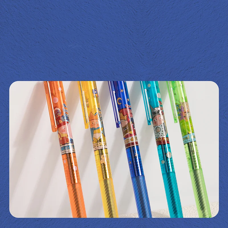 5GAB DELI SA214 Neitrāls Pildspalva 0.5 mm Gēla Pildspalvas Melnu Tinti Skolas, Biroja Kancelejas preces Kawaii