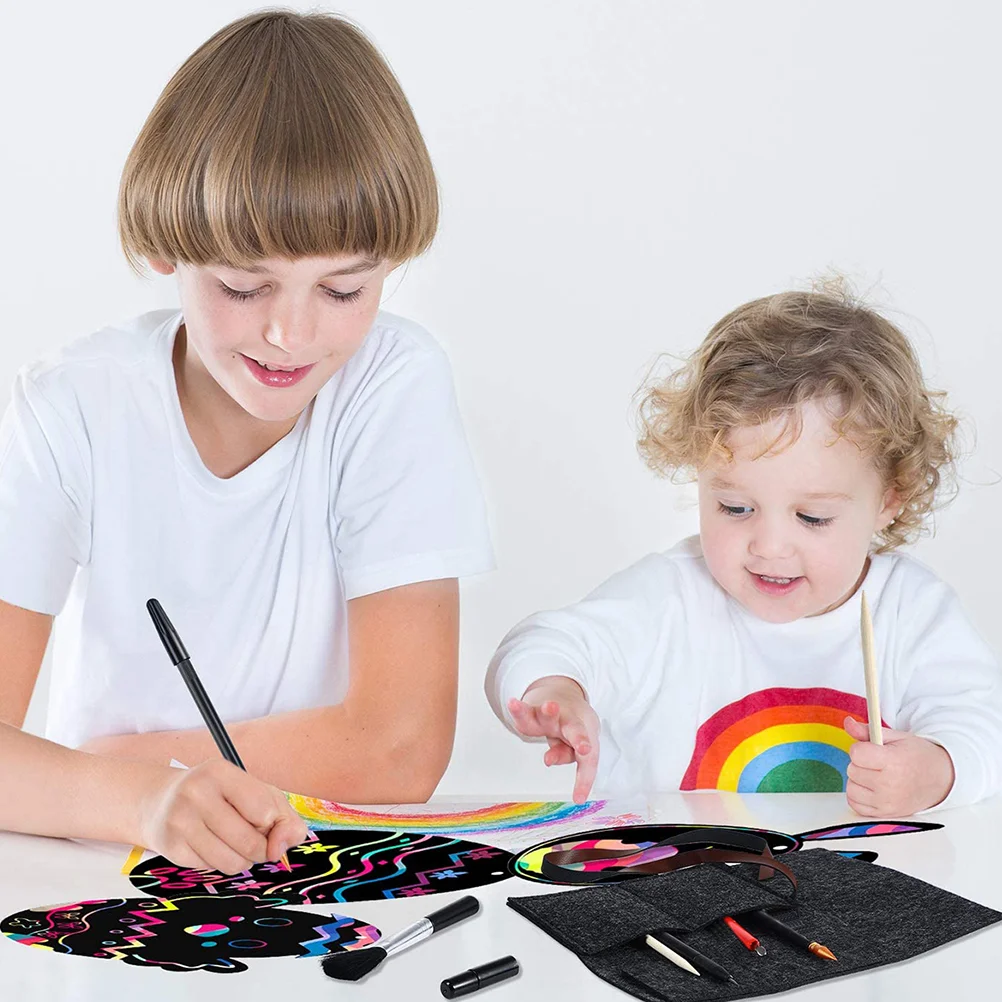 10 Gab. Nesaskrāpē Krāsošanas Pildspalvas Praktiski Nulles Stylus Nulles Rīku Komplekts