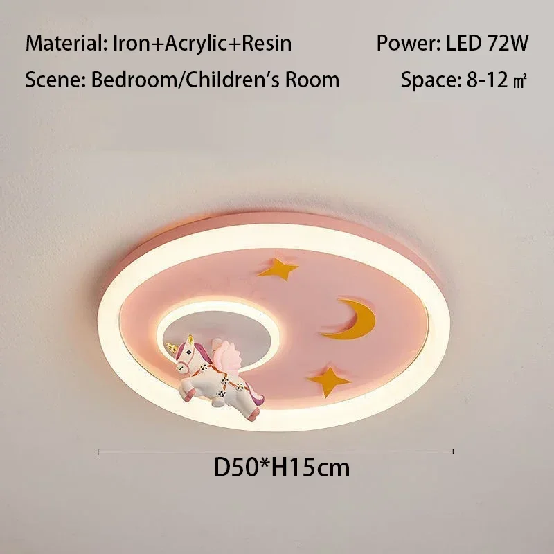 Mūsdienu LED Vienkāršas Apaļas formas Griestu lampas Astronauti Pegasus Sērija Bērnu Istabas Lampas Guļamistabas Jaunas Mājas Decoracion Apgaismes iekārtas