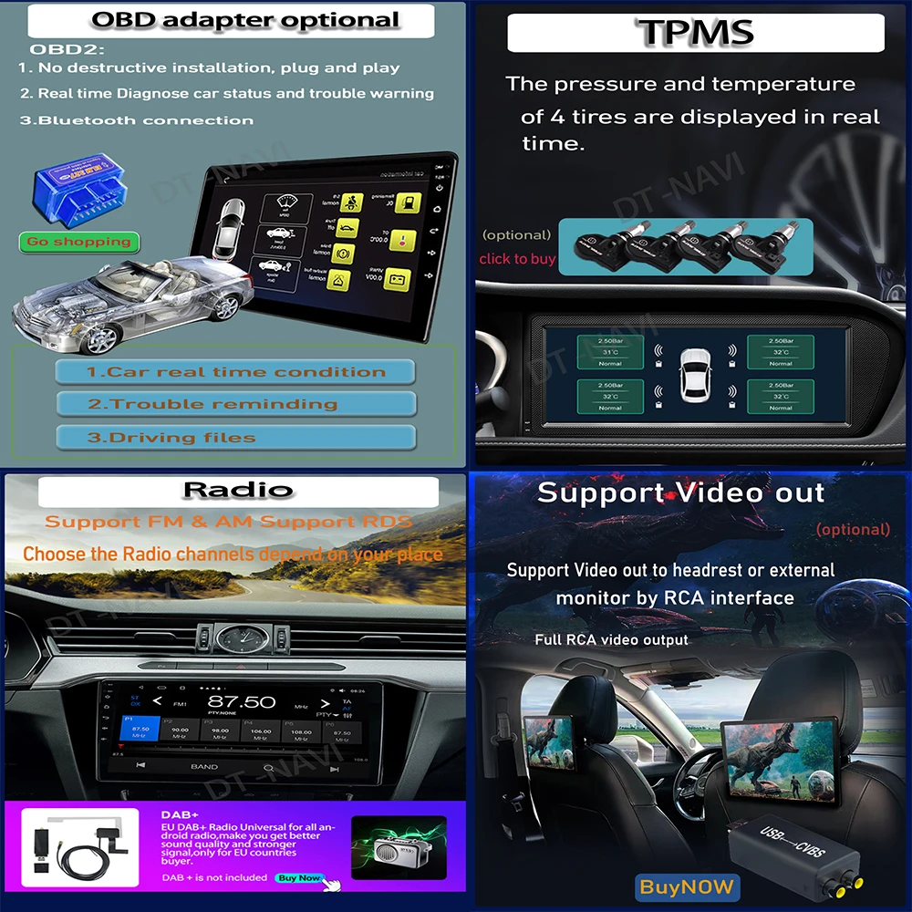9 collu QLED Ekrāna Android13 Ford Kugas 2 Escape 3 2012 - 2019 Auto Radio Multimediju Atskaņotājs, Navigācija, GPS, Iebūvēts Carplay BT