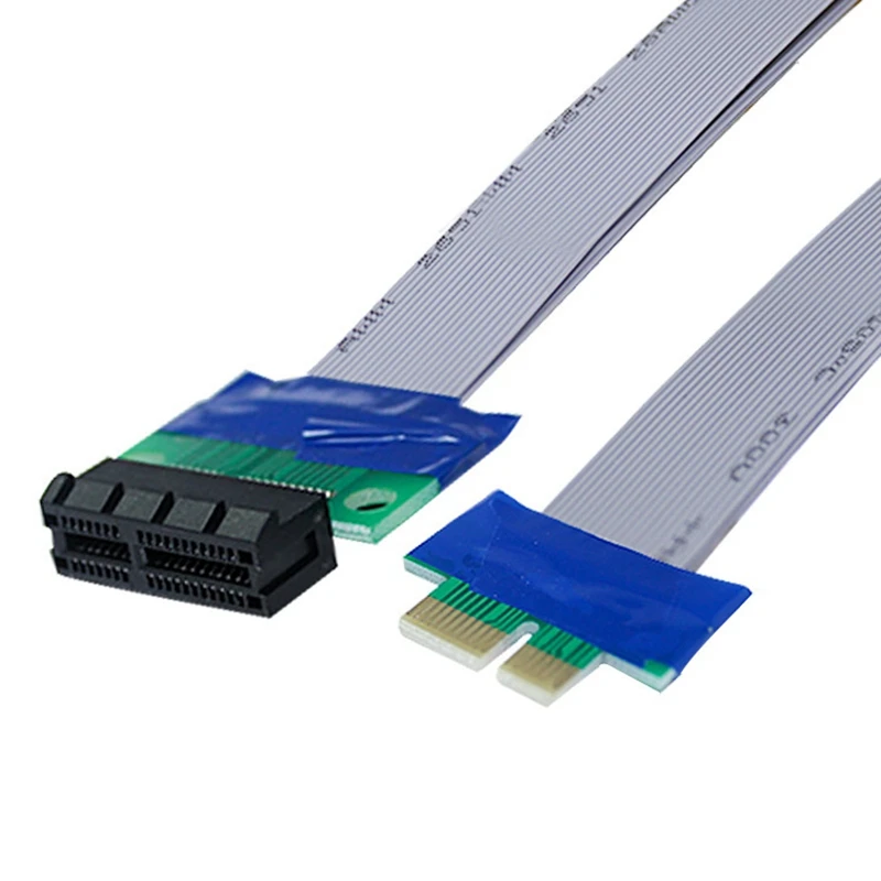 PCI Express Stāvvadu Kartes Paplašinājuma Kabeli PCIE 1X, Lai 1X Slots Stāvvadu Kartes Pārveidotāju Extender Kabeļa Adapteris