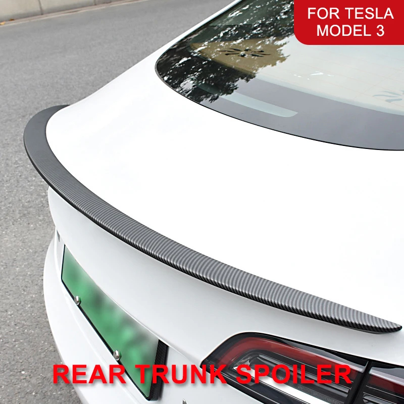 Aizmugurējā Bagāžnieka Spoileri, lai Tesla Model 3 Y 2022 2017-2021 23 Bagāžnieka Spoileris Lūpa Oglekļa Šķiedras ABS Spārna Spoileris Auto Stils Aksesuāri