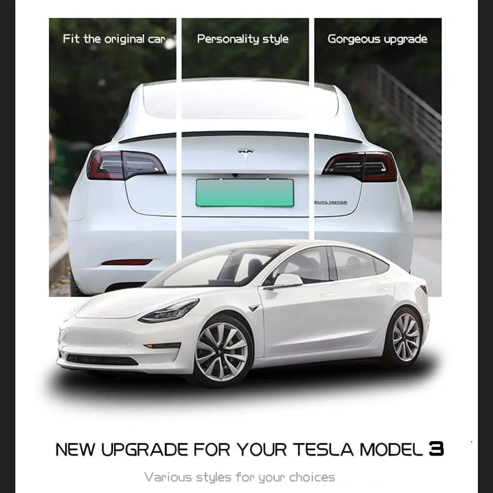 Aizmugurējā Bagāžnieka Spoileri, lai Tesla Model 3 Y 2022 2017-2021 23 Bagāžnieka Spoileris Lūpa Oglekļa Šķiedras ABS Spārna Spoileris Auto Stils Aksesuāri