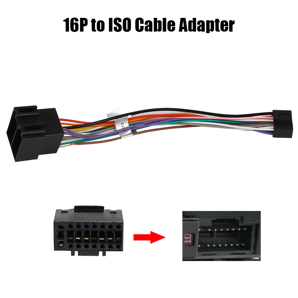 16 Pin Plug Kabeli ISO Standarta Pieslēgvietas Adapteris, Automašīnas Stereo Radio KALNU Vadu Josta Adapteri Auto Vadu Kabeļa Adapteris