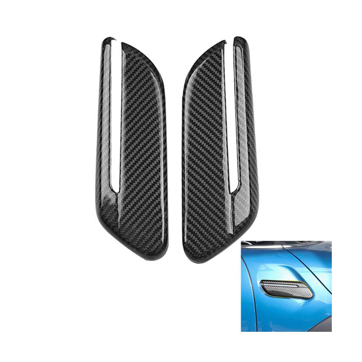 1Pair Auto Oglekļa Šķiedras Sānu Pagrieziena Signāla Vāciņš Melns Spārns Uzlīme Apdare MINI Cooper F55 F56 F57 2021 2022