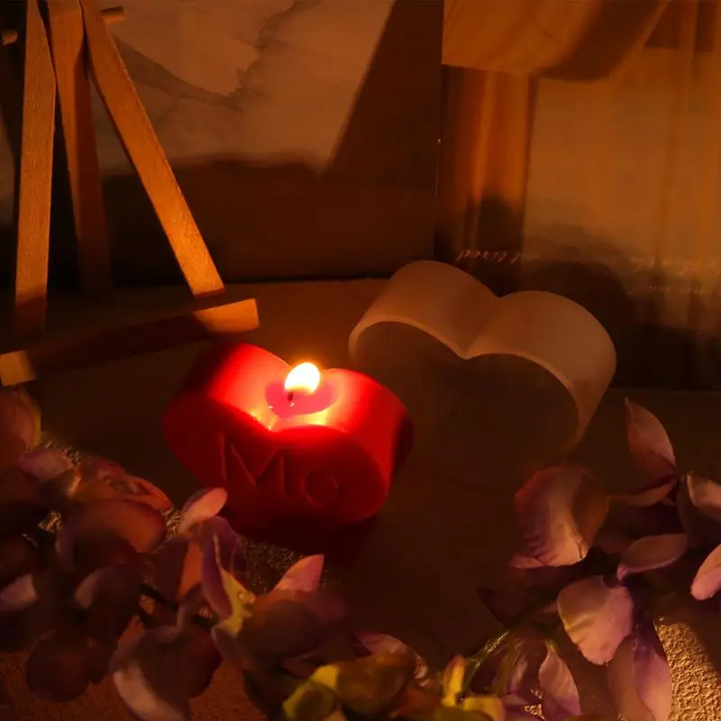 silikona Sirds Veidnes DIY Mākslas Amatniecības Mīlestību Sirdī, Sveču liešana pelējuma romantiska sirds formas pieņemšanas pelējuma valentīna diena, mājas dekoru