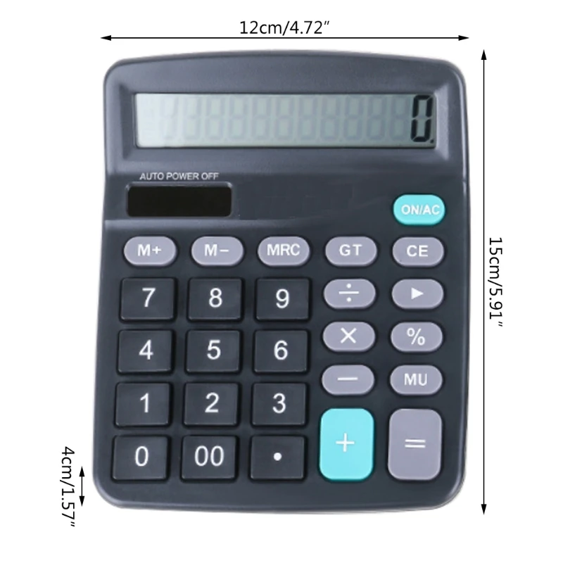 Darbvirsmas Office Aprēķinu Piegādēm 12 ciparu Elektroniskais Kalkulators ar Saules Dropship