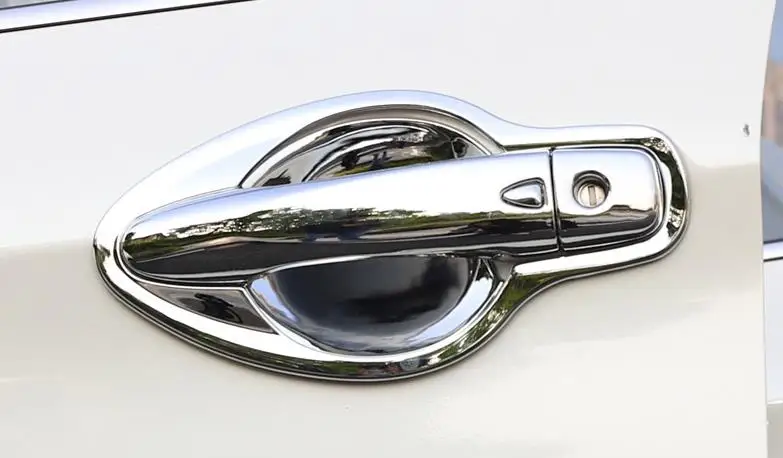 ABS Hromēti Durvju Rokturi Bļodā Durvju rokturi Aizsardzības aptver Vāka Apdare priekš Nissan Qashqai j11 2016-2019 Auto stils