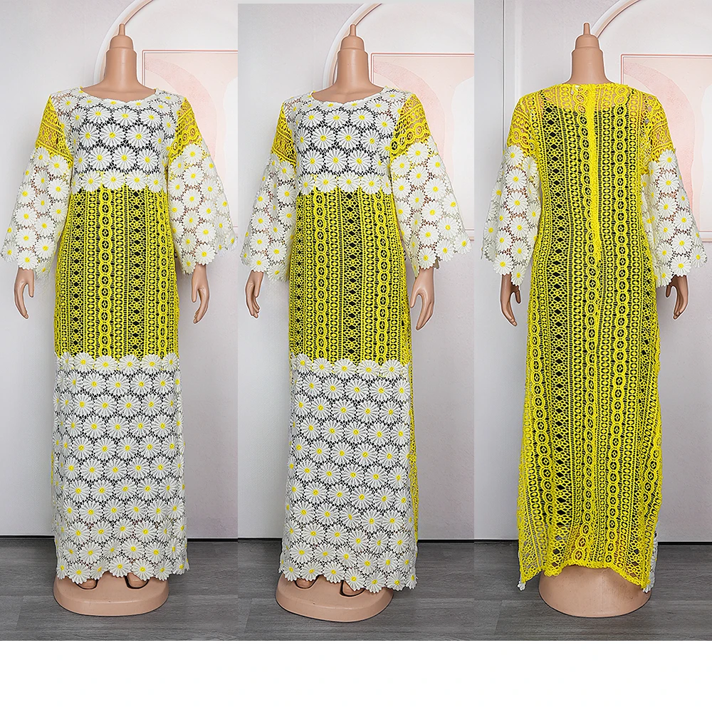 Mežģīnes Dobi Āfrikas Kleitas Plus Lieluma Sievietēm Āfrikas Drēbes 2023 Dashiki Tradicionālā Boubou 2 Gabals Komplekti arābu Drēbes, Apģērbs