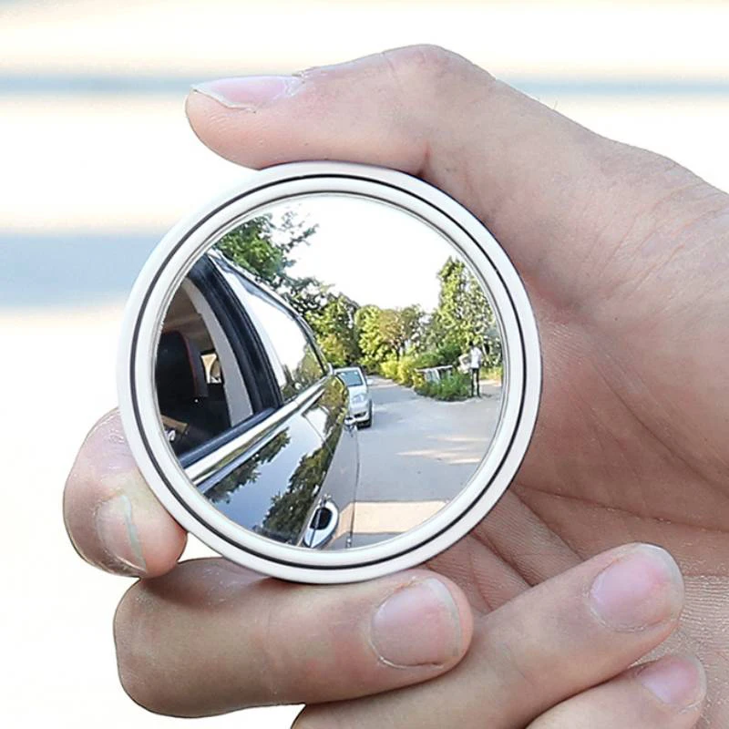 2gab Auto 360 Grādu Regulējams Skaidrs, Atpakaļskata Autonoma Spogulis Apaļā Rāmja Izliekta Blind Spot Spogulis, Platleņķa Braukšanas Drošību