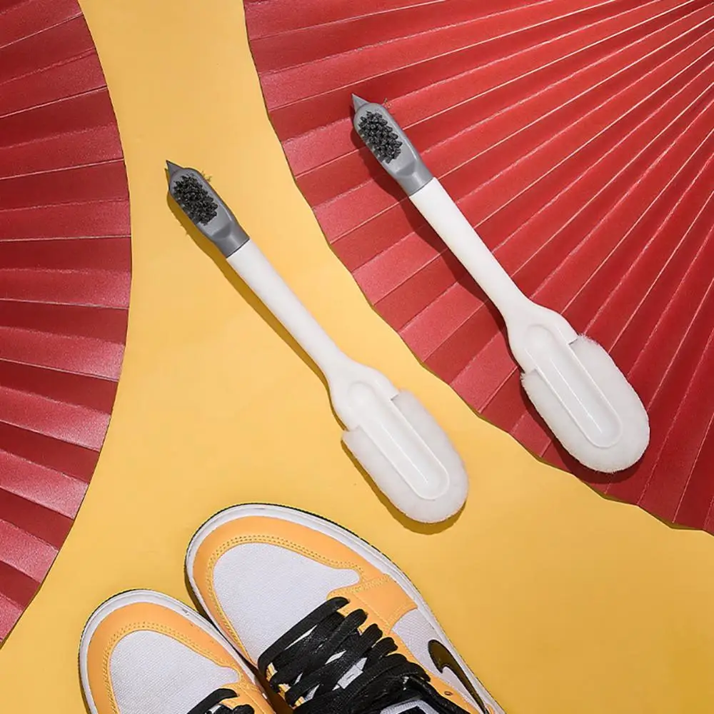 Double-end Kurpes Brush Cleaner Tīrīšanas Sneaker Balto Kurpju Tīrītājs Komplekts Daudzfunkciju Mājsaimniecības Tīrīšanas Suka Veļas mazgāšanas Līdzeklis
