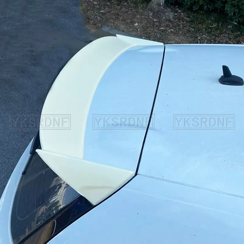 VOTEX Style Scirocco Glancēts Melns Un Oglekļa Šķiedras Aizmugures jumta Lūpu Spārnu vēja aizsargs Priekš Volkswagen VW Scirocco, Kas 2009. - 2019. Gadam (Ne R)