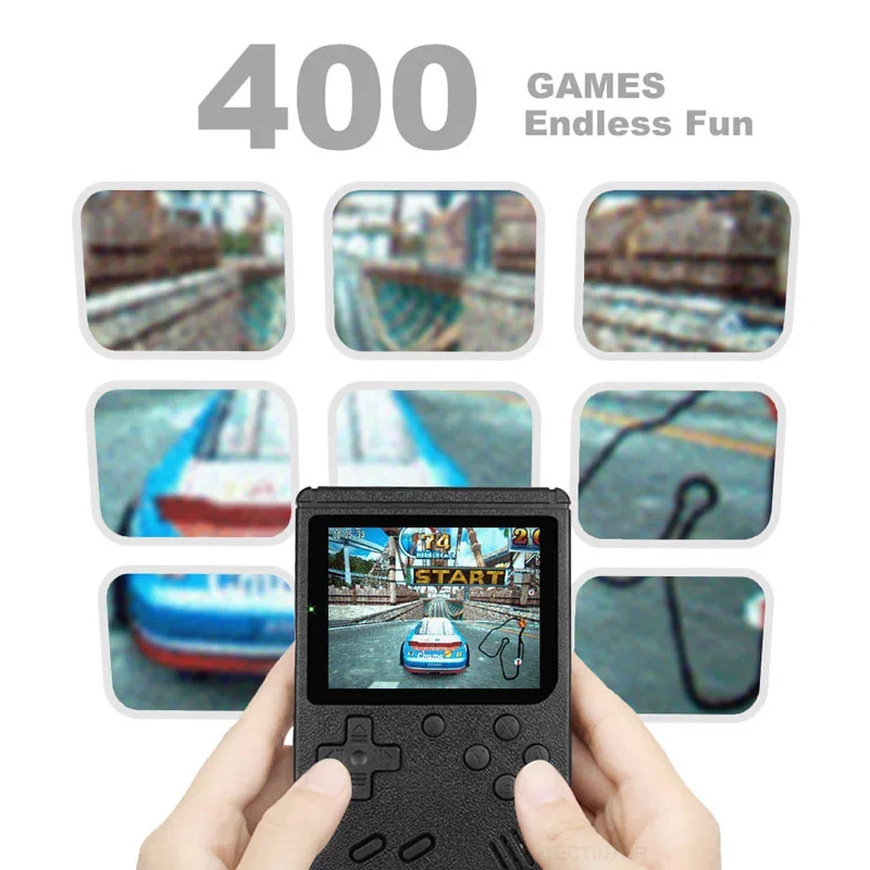 Retro Mini Portatīvo videospēļu Konsoli 8-Bitu Spēle Atskaņotājs Iebūvēts 400 spēles AV Rokas Spēļu Konsole Bērniem Dāvanu