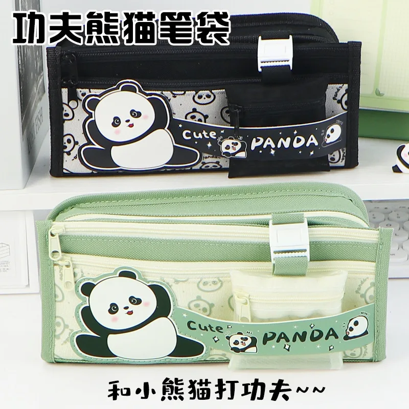 4 gab/daudz Kawaii Panda Zīmuli Gadījumā Cute Zīmuli maiss kastē Kancelejas preces Pildspalvas Kabata, Biroja, Skolas Piederumi