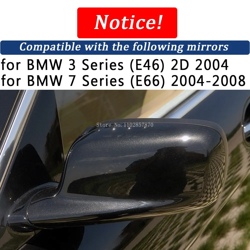 Atpakaļskata Spoguļa Vāks BMW 3 7 SERIES E46 E66 no 2004. līdz 2008. gadam Nekustamā Oglekļa Šķiedras Sānu Spoguļa Čaulas Kadru Nomaiņas Gadījumā Aizsargs