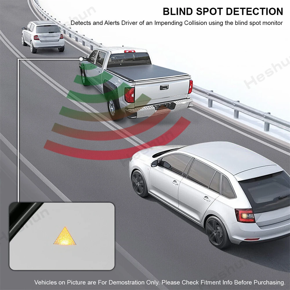 Par 2007-2021 Toyota Tundra ar Jaudu Stikla Apsildāmi Bultiņas Pagrieziena Signālu Black Power Vilkšanas Spoguļi w/ Apsildāmi | Blind Spot