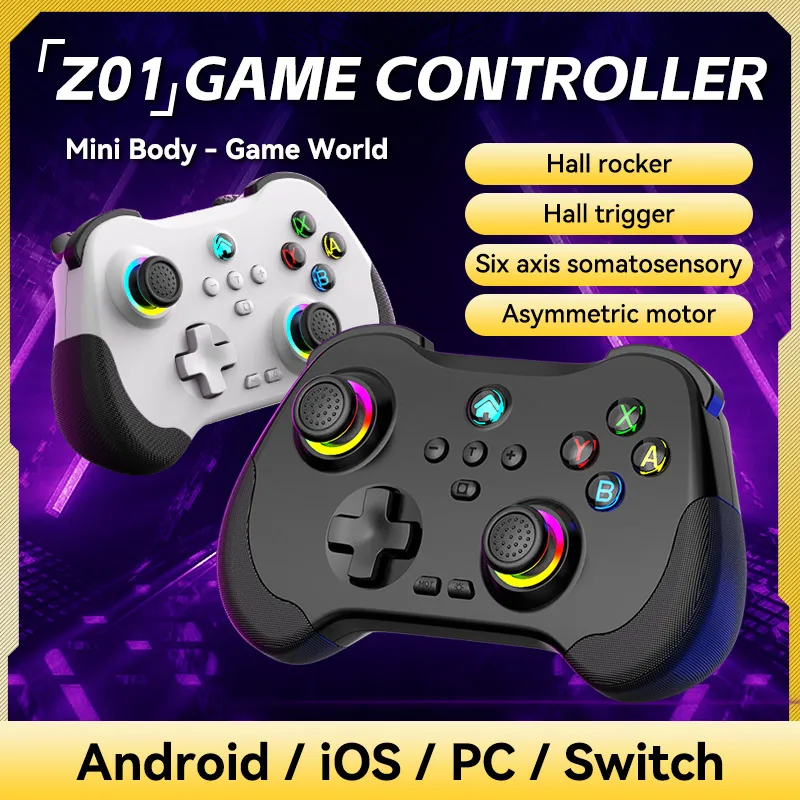 Z01 Bezvadu Spēļu Kontrolieri, lai Pārslēgtos Konsoli Gamepad Jotstick IOS/ Android Tālrunis Spēles Kontroli, DATORU, Video Spēles