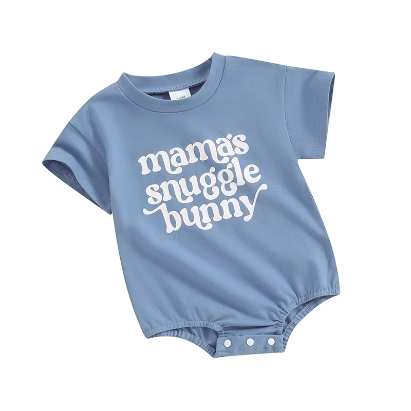 Baby Boy Lieldienu Apģērbs Jaundzimušajiem Īsām Piedurknēm Romper Vasaras Zīdaiņu Bunny T Krekls Toddler Top Apģērbs