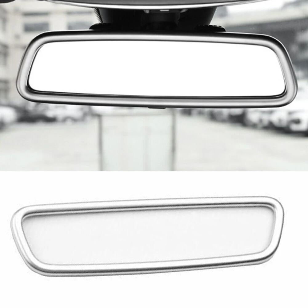 Uzreiz Uzlabot Jūsu Auto\'s Apskatīt ar Chrome Silver Interjera Konsoles Atpakaļskata Spogulis Panelis Benz C Klases W205