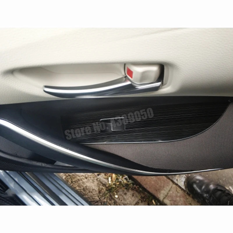 Nerūsējošā tērauda Toyota corolla E210 2019 2020 Auto Piederumi LHD Durvju Loga Stiklu Pacēlāju Vadības Slēdzis Paneļa Vāku Apdare