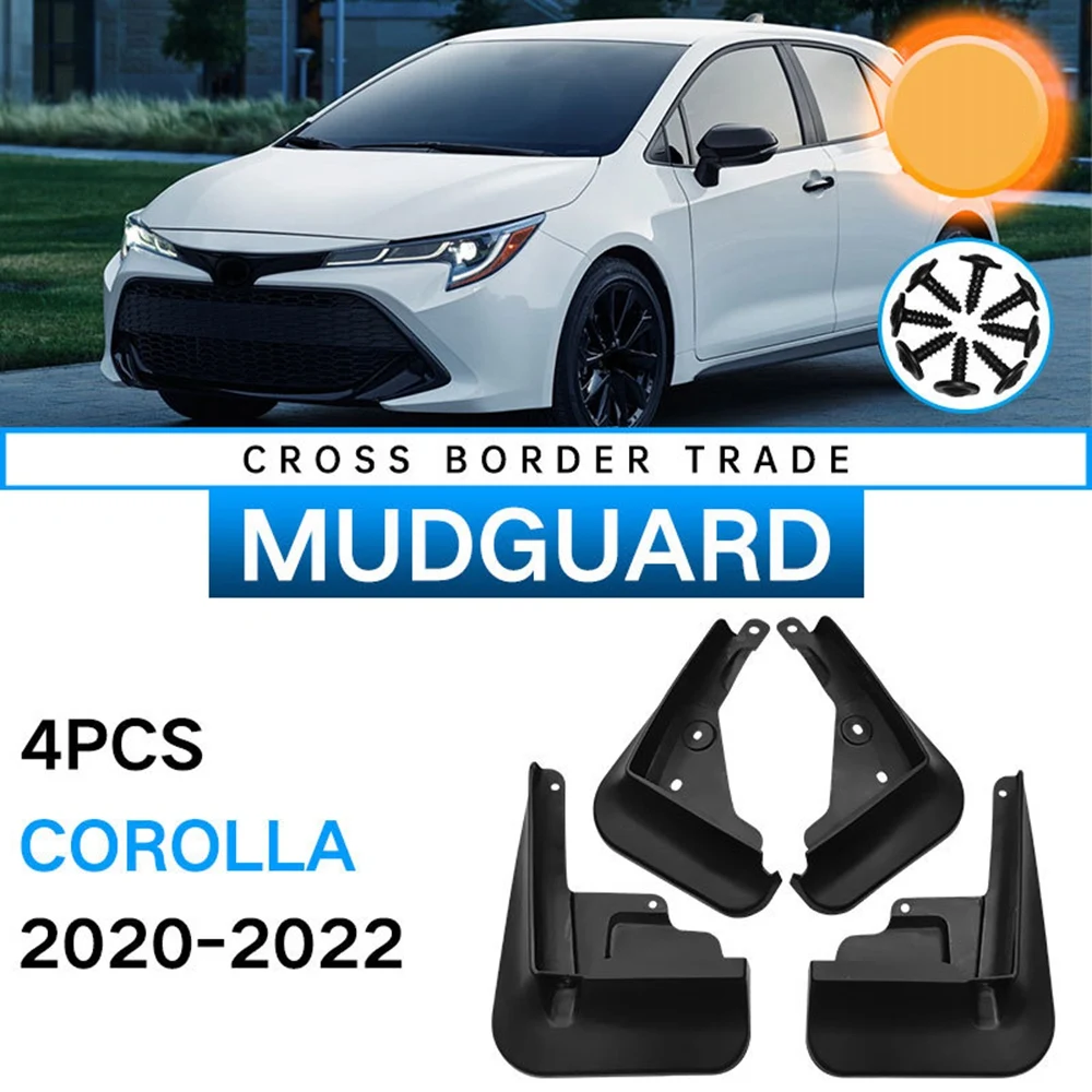 Auto Mudflaps Toyota Toyota Corolla 2020 2021 Mudguard Fender Dubļu Atloka Aizsarga Splash Dubļusargi Auto Piederumi