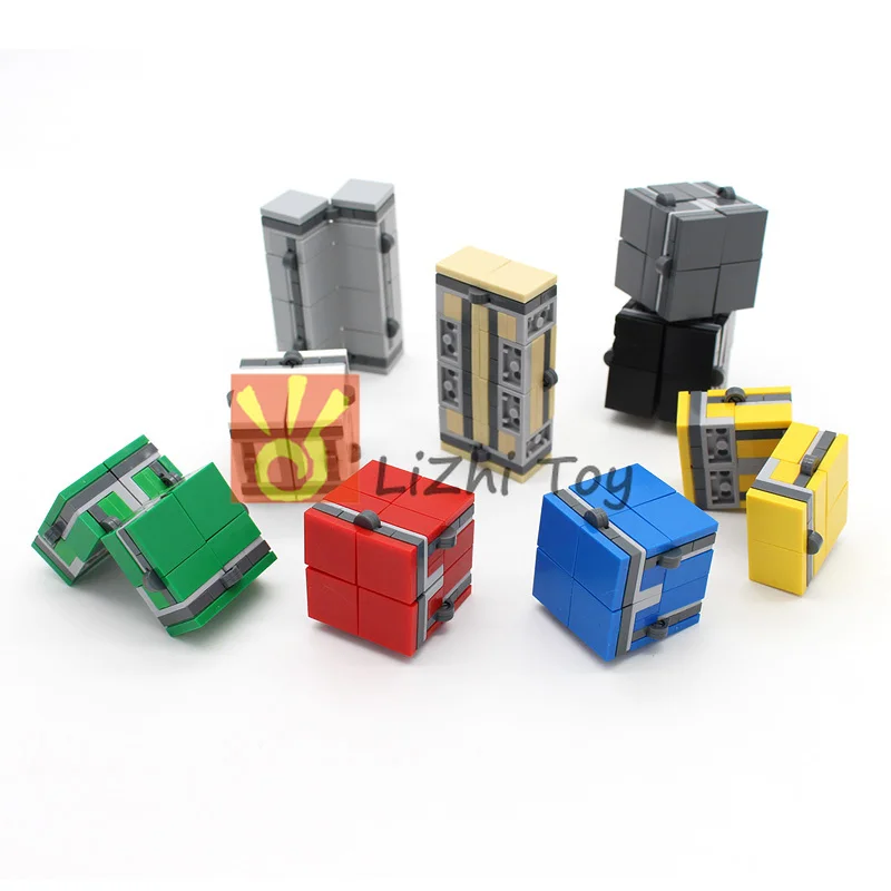 KM DIY Celtniecības Bloki, Ķieģeļi Bezgalīgs Cube Pirkstu Dekompresijas Bērnu Dienas Dāvanu Savietojams ar Visiem Zīmoliem, Rotaļlietas