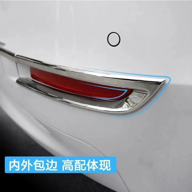 Aizmugures bufera dekoratīvā chrome sloksnes BMW 5 Sērijas 525 520 2014-2017
