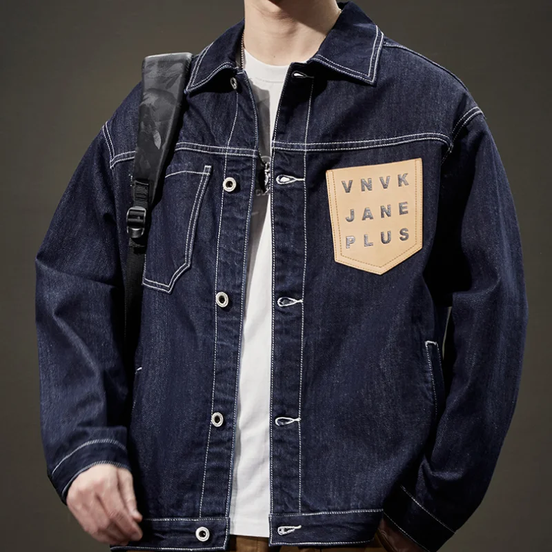 Vīriešu mazgāt zaudēt jaka džinsa modes vintage džinsa jaka Pavasara jaka jaka
