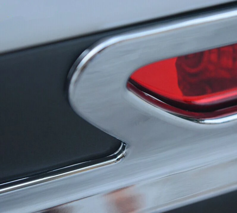 Par Hyundai Sonata MK9 2015 2016 2017 ABS Chrome Aizmugures Bufera Vāciņš Melns, Auto Piederumi, Uzlīmes