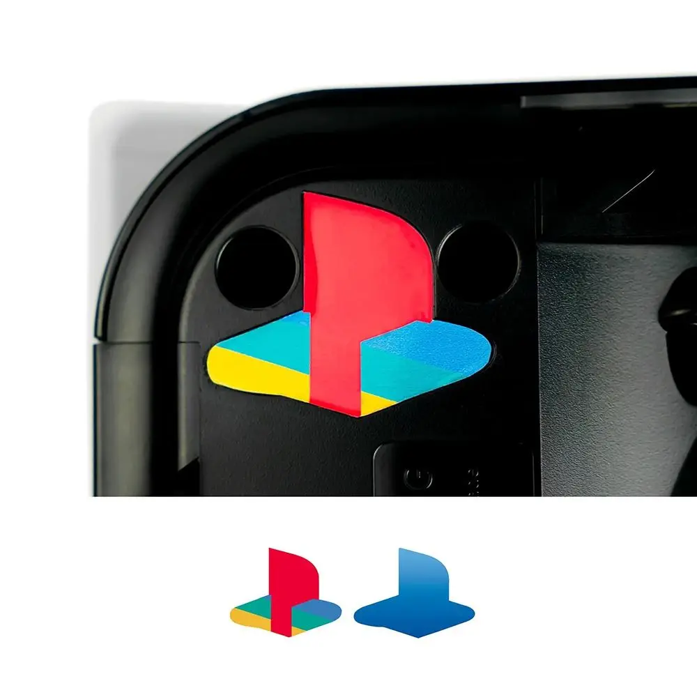 12Pcs Spīdīga Vinila Decal Uzlīmes Creative PVC Dekoru Uzlīme Piederumi Krāsains par PS5 Regulāri un Digitālās Versijas