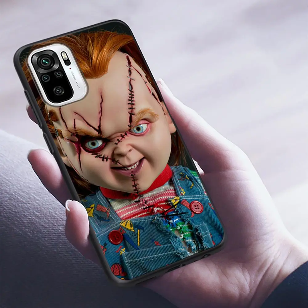Chucky Lelle Childs play-3 Šausmu Filma Silikona Gadījumā Xiaomi Redmi, Ņemiet vērā, 10 Pro 8 9 11 Pro Plus 7 8T 9T 10S 11S 11T Mīksto Segumu