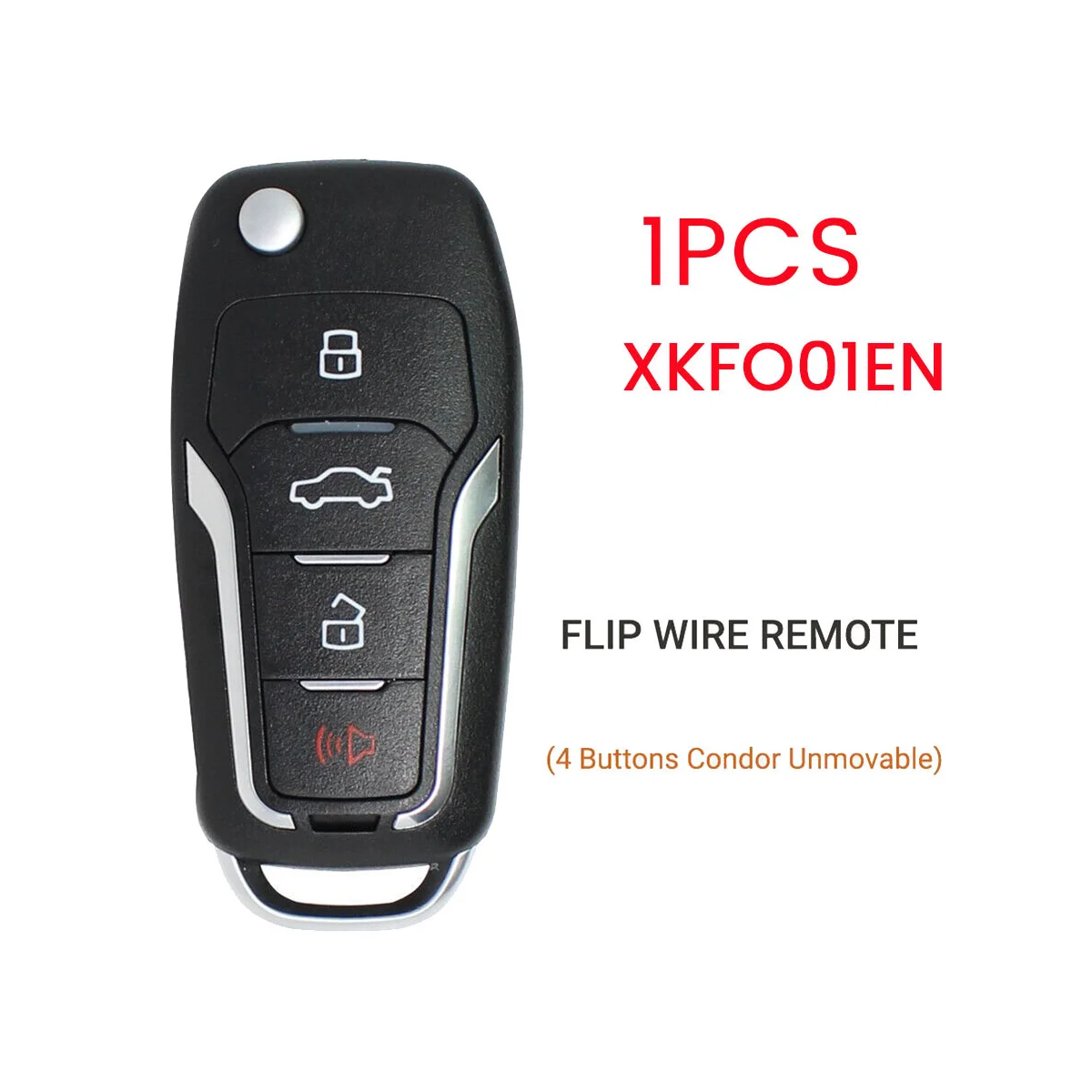 Par Xhorse XKFO01EN Universāls Vadu Tālvadības Atslēgu Fob Flip 4 Pogu Ford Stils VVDI Galvenais Instruments