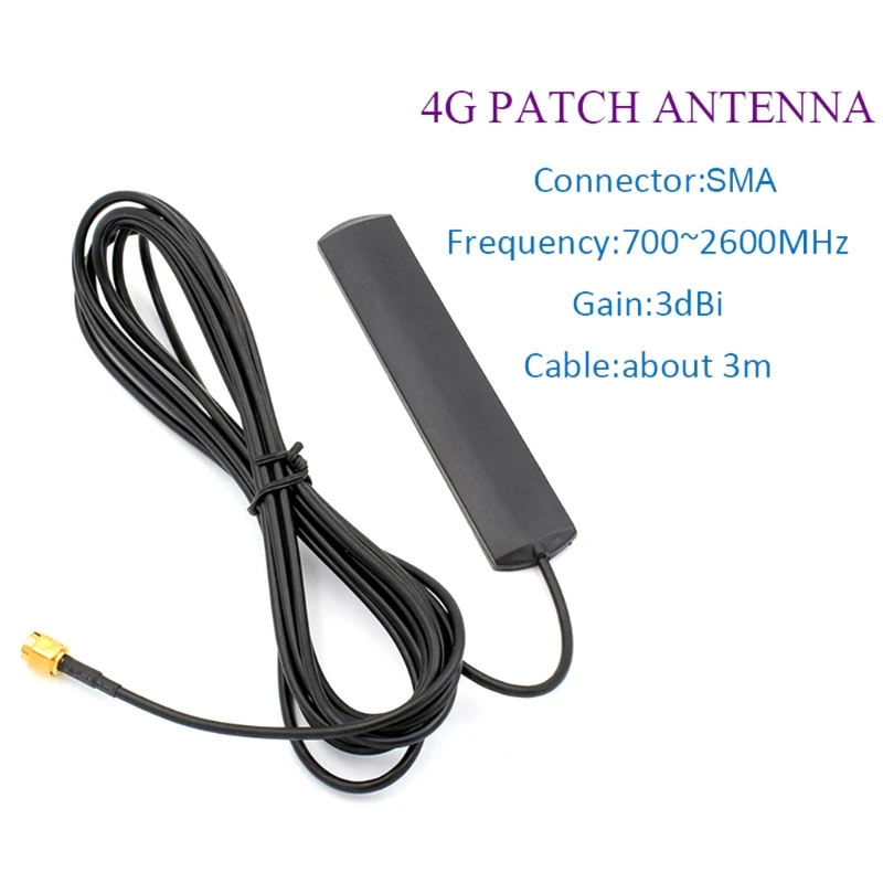 GSM Router Antenas Plāksteris ar SMA Male Connector 3m Kabeli Automašīnas Transportlīdzeklis